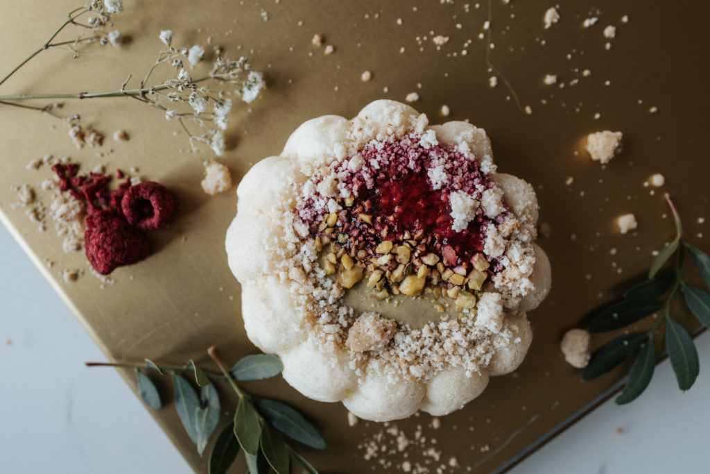 WEGAŃSKA PISTACJANKA Z MALINAMI(1)